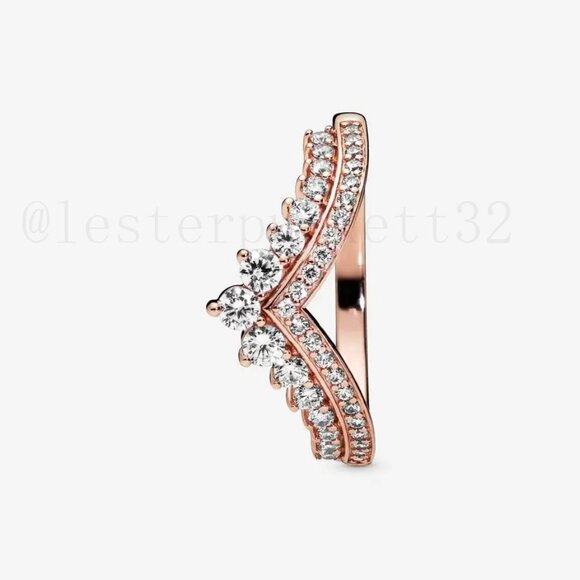 Pandora Princess Wishbone Ring - Picture 2 of 8